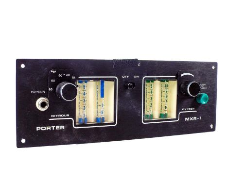 Porter mxr-1 2055 cabinet-mount dental nitrous oxide flowmeter for sedation for sale
