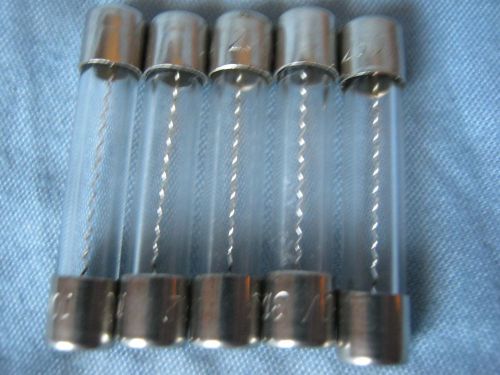 FIVE LITTELFUSE 10A 250V GLASS Fuse Slow Blow  1 1/4&#039;&#039; x 1/4&#039;&#039;  UL approved