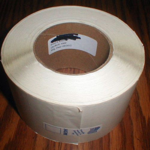 Roll of 3000 White 3&#034; x 1&#034; Thermal Transfer Labels