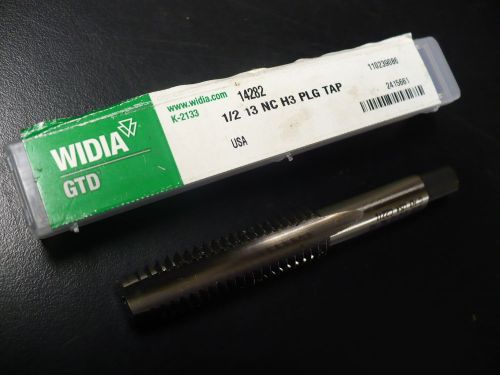 New WIDIA 1/2&#034; 13 NC H3 PLG Tap - Made in USA - Free Shipping