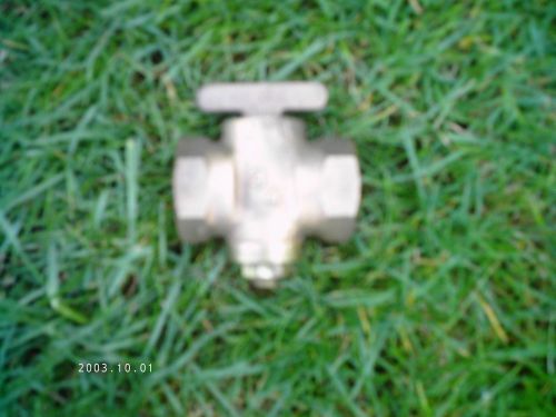 3/4&#034;  Brass Gas Cock - Shut-Off Valve - Natural Gas or Propane NEW