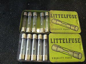 Littelfuse 3AG 1A 2 Boxes of 5 10 Fuses Total *FREE SHIPPING*
