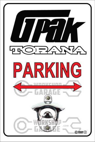 Pop A Top - Wall Mount Bottle Opener Metal Sign - Holden GPACK Torana  Logo