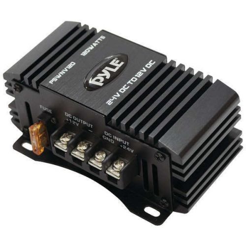 Pyle pswnv120 dc 24v to 12v dc power step-down converter w/pmw technology 120 w for sale