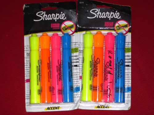 lot/set 8 BNIB large Sharpie, color highlighters- CHEAP office/school supplies