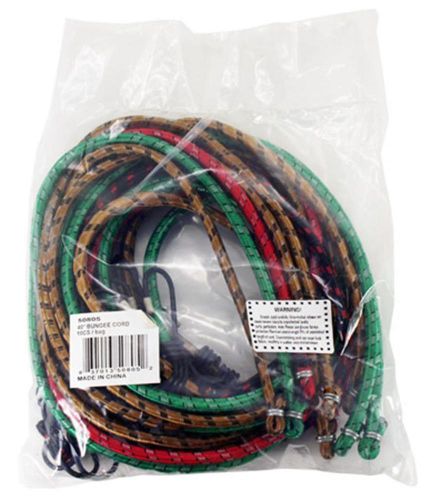 10-pc. 40 in light duty bungee cord for sale