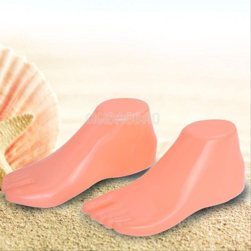 1 Pair Hard Plastic Adult Feet Mannequin Foot Model Tools for Shoes Sock Display