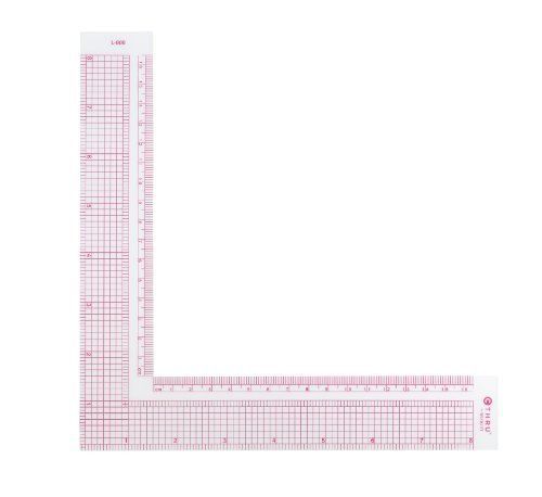 Westcott LetterCraft 8-Inch/17cm L-Square Inch/Metric L-808 L-808