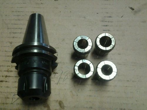 CAT40  ER-32 COLLET CHUCK LYNDEX WITH 4 COLLETS HAAS