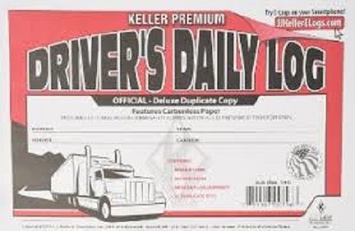 Lot of 4 JJ Keller 8527 (601L) Duplicate Driver&#039;s Daily Log Books with Carbon
