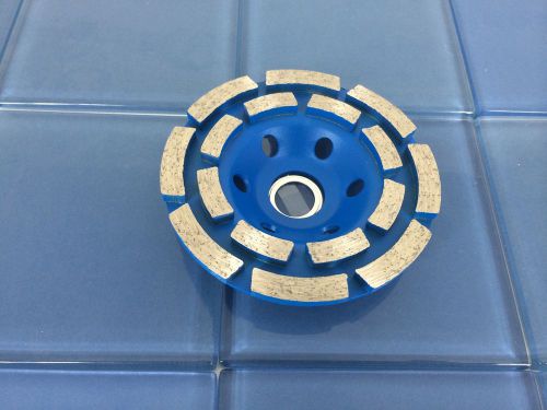4&#034; inch pro diamond segment grinding wheel disc 2 row for sale