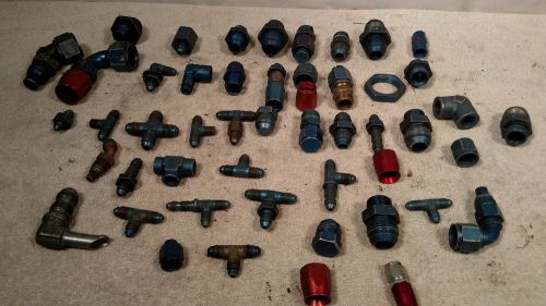 Large lot of aeroquip fittings