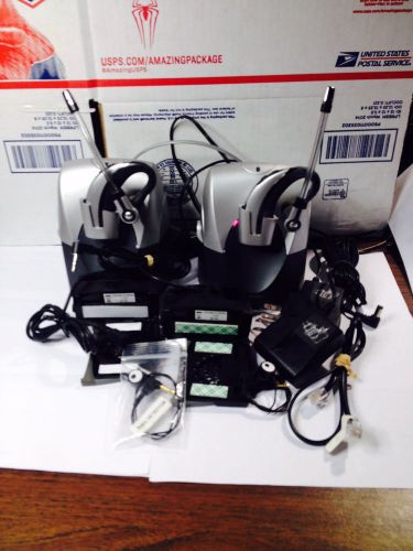 TWO Plantronics CS70NC Noise Cancelling !  TWO Hl10 Lifters all Cables  Manual