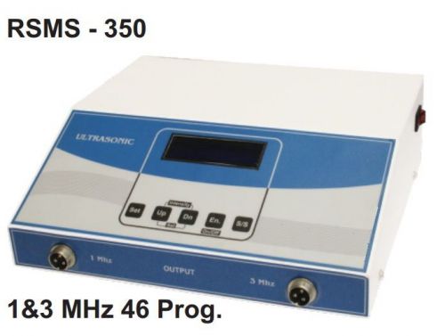 Digital Ultrasonic Physiotherapy Machine Solid State 1&amp;3 MHz 46 Prog., RSMS-350