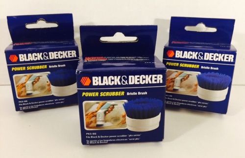 Lot Of 3! Genuine Black &amp; Decker PKS-BB Power Scrubber Bristle Brush