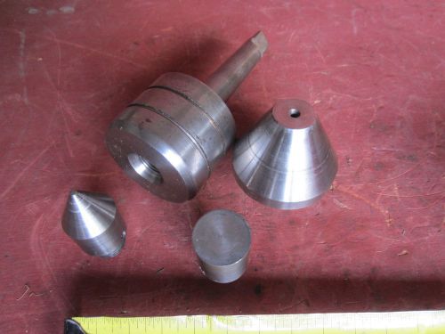Morse Taper 2 MT Live Center 3 Tips Ends - Bull Nose &amp; Other