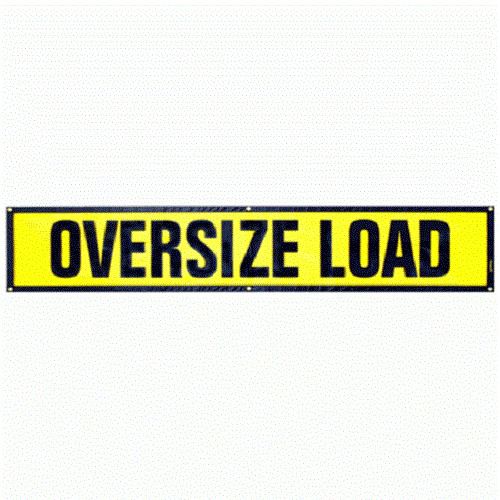 14x60 Grommet Oversize Load sign banner heavy duty ~ Truck ~ Safety ~ Pilot Car