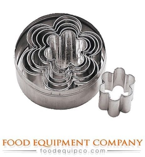 Paderno 47306-10 Dough Cutters flower various sizes 6 piece set stainless steel