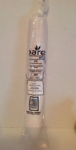 SOLO PAPER CONE Water Snow Cone Cups 4 OZ 14/200 2800 Total 4BR White