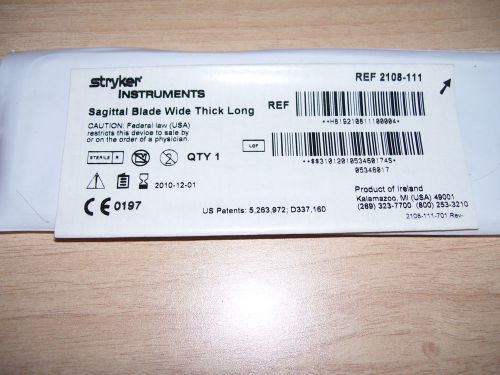 ! Sagittal Blade Wide Thick Long 2108-111