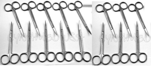 NEW 16 Iris Scissors 4.5&#034; Curved Surgical Dental Instruments