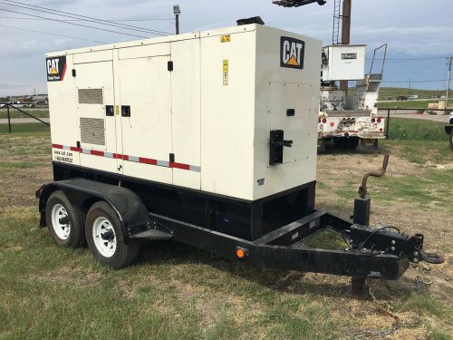 Caterpillar 100 kw 125 kva generator trailer mounted diesel ultra quiet for sale