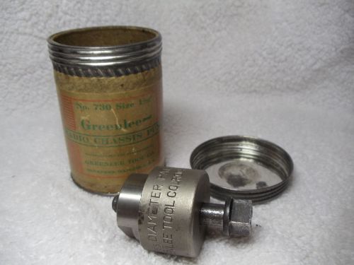 Greenlee 1 5/32&#034; Round Metal Punch Set Knockout Punch Set No 730 IN CONTAINER
