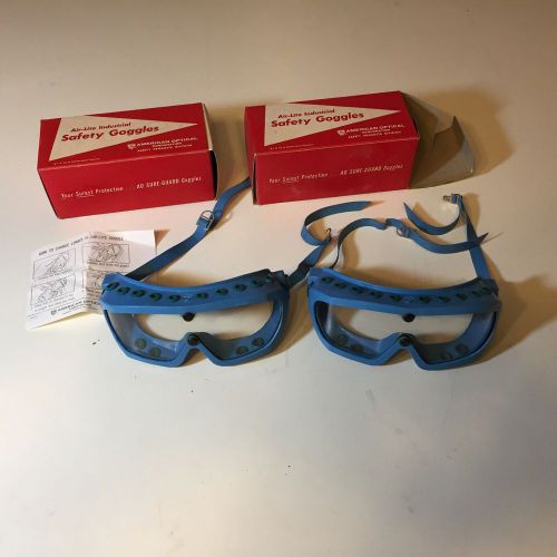 2 Pair Vintage Safety Goggles A.O