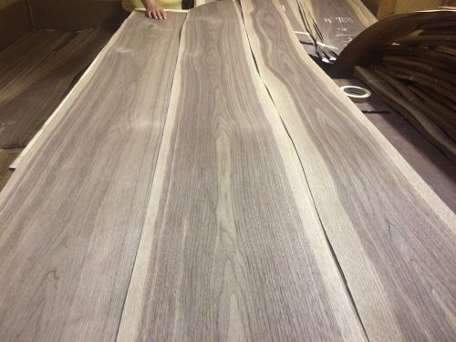 Wood  Walnut    Veneer 110 x10,12,13. total  3 pcs RAW VENEER N989...