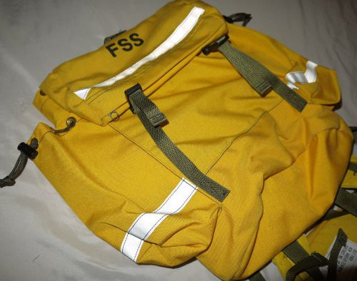 US Issued Yellow FSS Forestry Service Wild Fire Harness with Pack