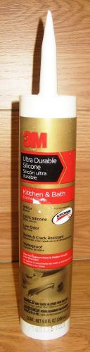 3M Ultra Durable 9.8 FL oz White Silicone Kitchen &amp; Bath w/ Scotchgard Protector