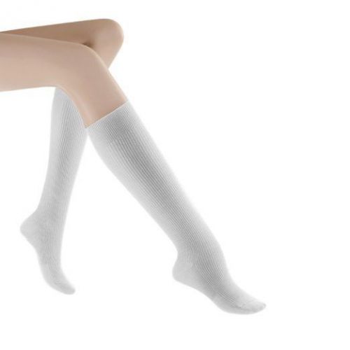 Women&#039;s 15-20mmHg Closed Toe Knee High Size: C(10-12),White, #146CC00
