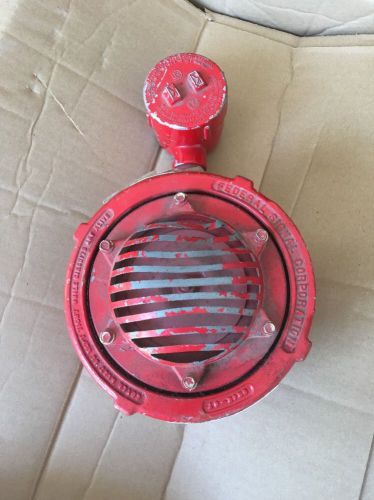 Vintage Industrial Explosion Proof Signal Horn 24v Federal Steam Punk Fire Alarm