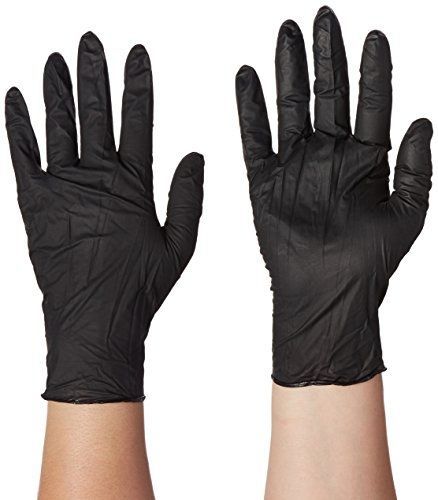 VersaPro T501L Nitrile Exam Gloves, Powder Free, Large, Black (Pack of 100)