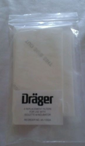 Drager 4-Pack White Air Intake Replacement Filters, GREAT PRICE!