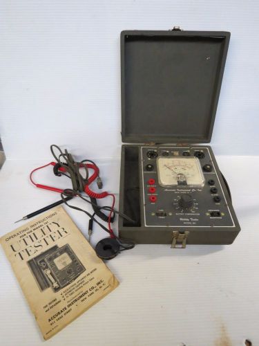 Accurate instrument co. model 161 utility and tube tester  t27 for sale