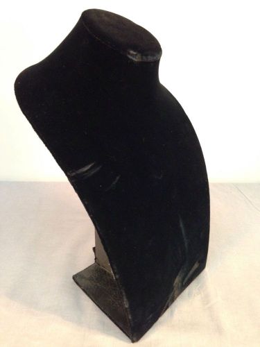 Necklace Display Stand Black Velvet 14&#034; Tall