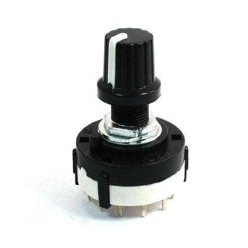 4p3t single deck rotary switch band selector 4pole 3 position w knob for sale