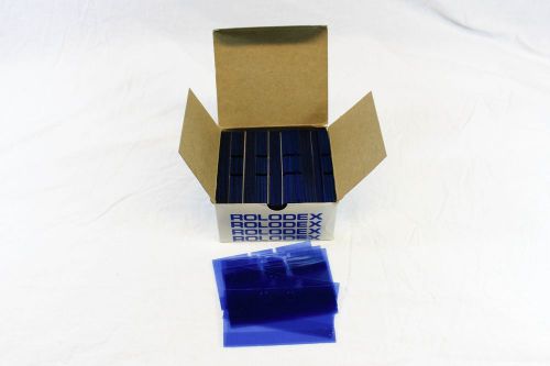 Rolodex TP-24 Transparent Blue Card Protectors