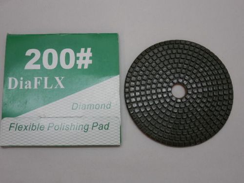 DiaFLX Diamond flexible Polishing Disc Pad # 200 grit 5&#034;  velcro backed
