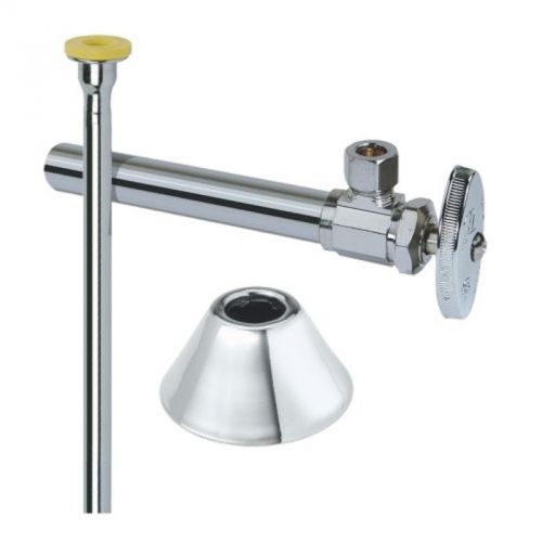 Angle stop kit for toilet chrome brasscraft water supply line valves cs401dl c for sale