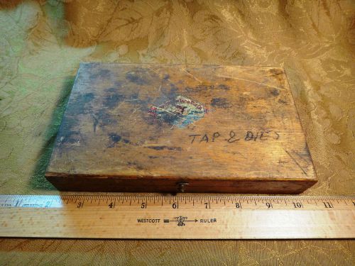 Vintage American Tap &amp; Die Set In A Wooden Box - Free S&amp;H USA