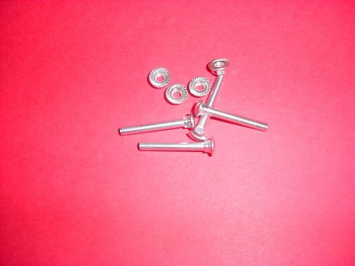 4 carriage bolts and nuts for joystick on arcade game control panel- JAMMA  MAME
