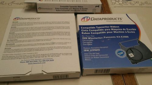 LOT OF 3 DATA PRODUCTS COMPATIBLE TYPEWRITER RIBBON FOR IBM,PANASONIC