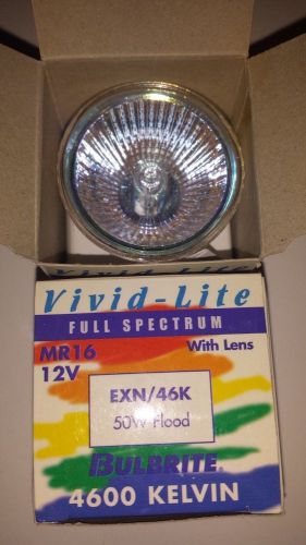 Vivid-Lite Full Spectrum w/Lens MR16 EXN/46K 50W 12V, New-In-Box