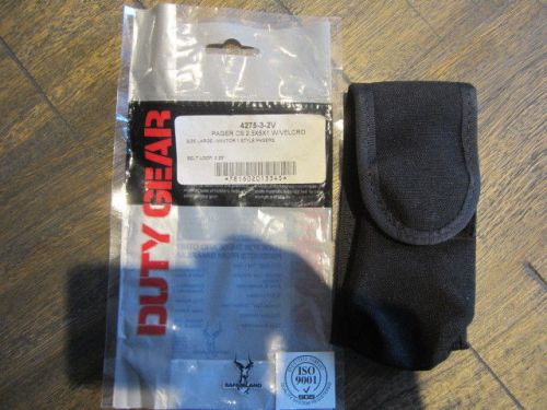 Safariland Nylok Black Nylon Pager Case Pouch Loop Belt Velcro Police New