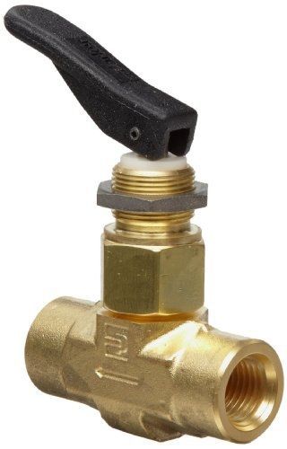 Parker vq series brass toggle valve, inline, toggle handle, ptfe stem, 1/4&#034; npt for sale