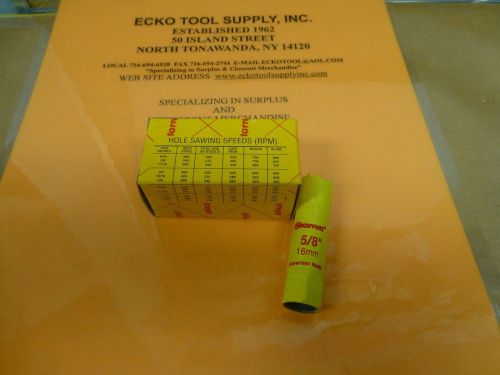 Holesaw only 5/8&#034; diameter bi-metal variable pitch starrett {usa} new $3.50 for sale