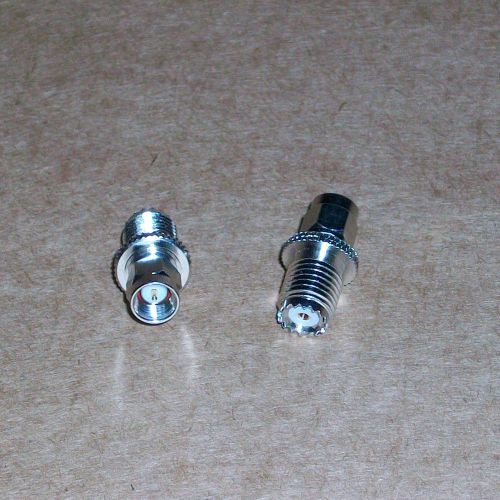 Mini UHF FEMALE to SMA MALE Connector Nickel Plated Brass