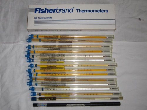 15 x Fisher Thermometers Scientific 14 983 15A Lab Chemistry Fisherbrand